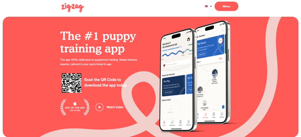 Top Dog Training App - Zigzag Puppy Training